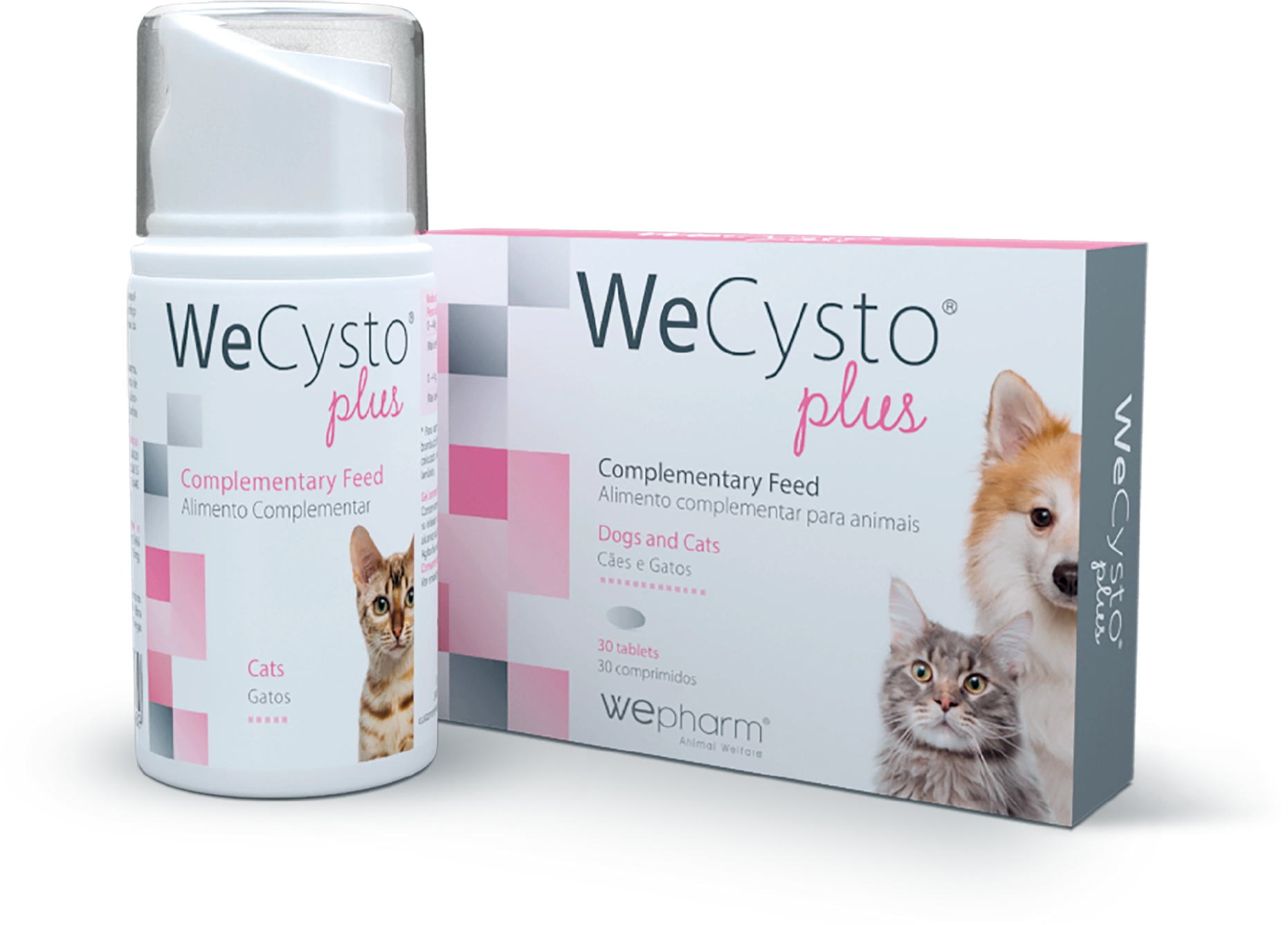 WeCysto Plus is available in tablet and gel format..